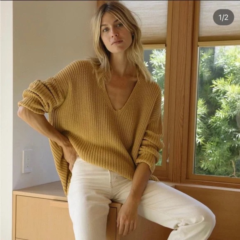 Jenni Kayne Mustard Sweater